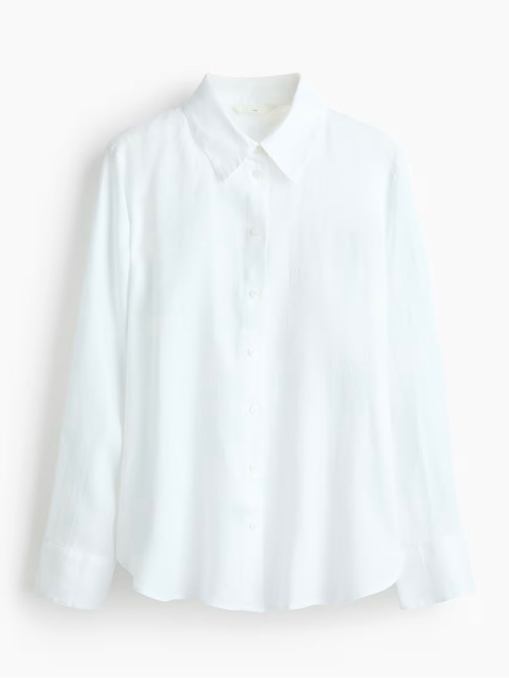 NWOT - Classic White Linen Button-Up Shirt